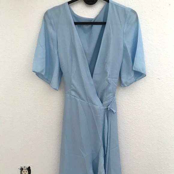 Blue wrap dress - Picture 3 of 3